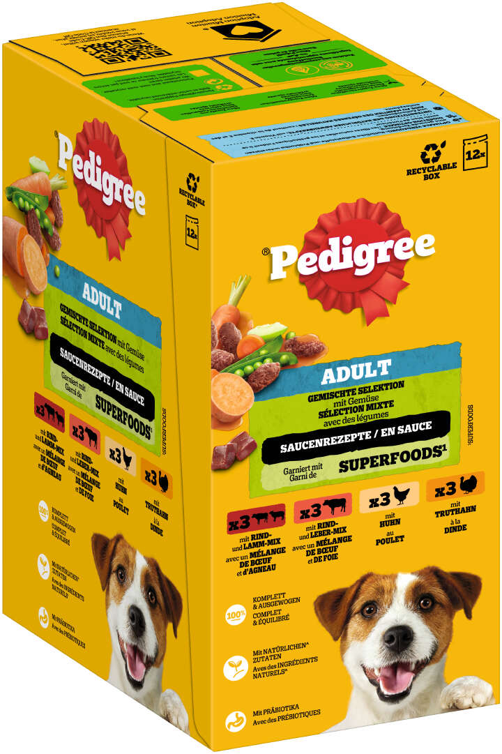 Pedigree Hunde-Nassfutter Adult Gemischte Selektion in Sauce